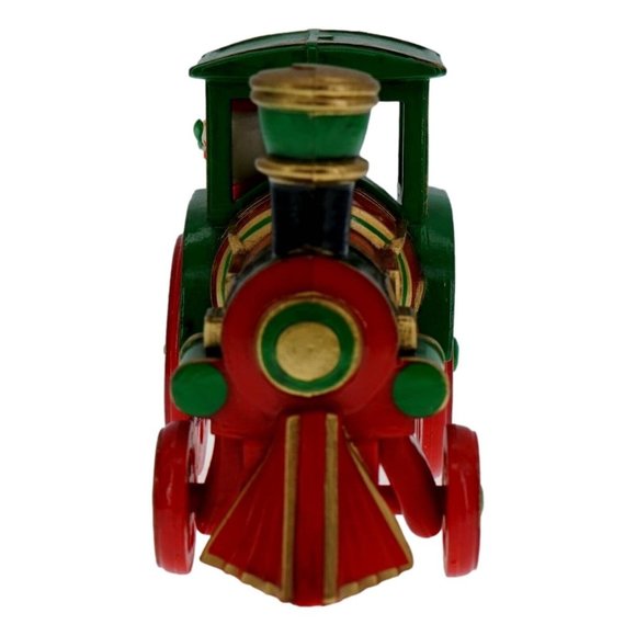 Hallmark 1980 Ornament Santa's Express Holiday Travels Train Locomotive #2 New - Picture 2 of 11